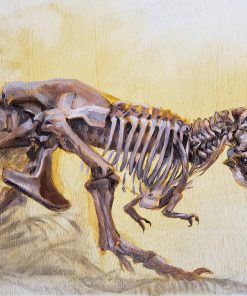 Stan The Rex Greeting Card by Kaitlund Zupanic