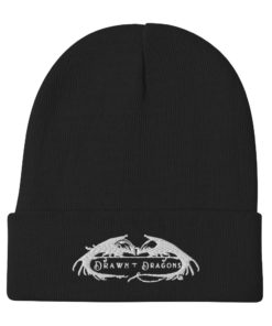 Drawn To Dragons Embroidered Beanie