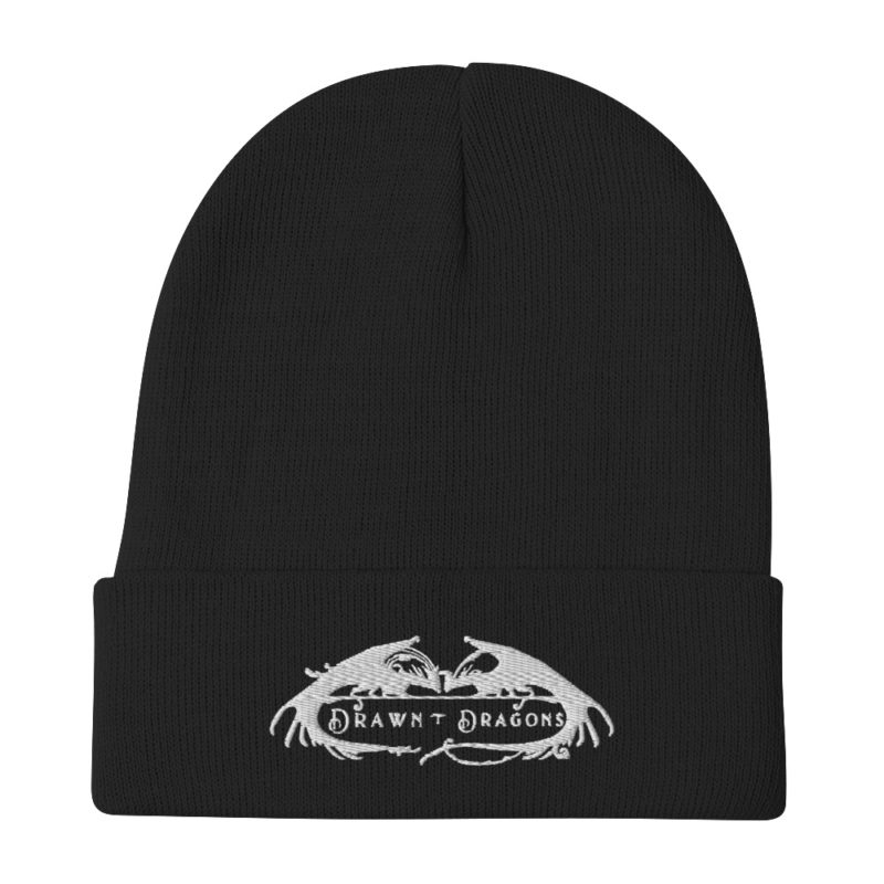 Drawn To Dragons Embroidered Beanie