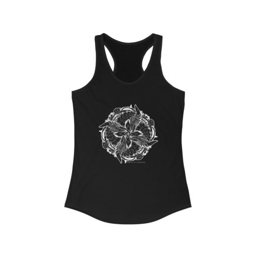 Color of Dragons lineart - Women's Ideal Racerback Tank - Image 2