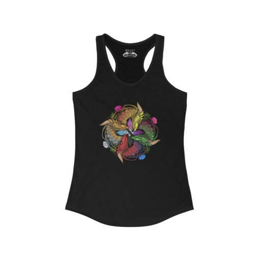 Color of Dragons - Progress Pride Women's Ideal Racerback Tank - Image 2