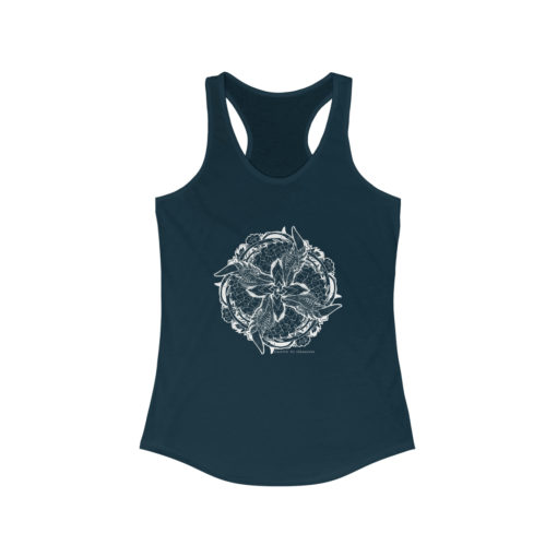 Color of Dragons lineart - Women's Ideal Racerback Tank - Image 6