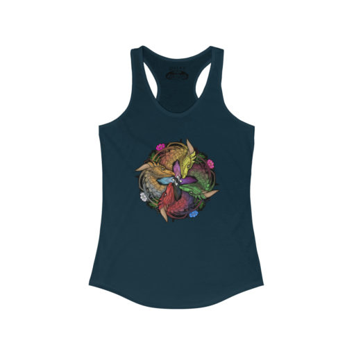 Color of Dragons - Progress Pride Women's Ideal Racerback Tank - Image 6