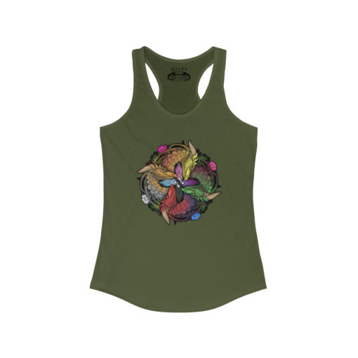 Color of Dragons - Progress Pride Women's Ideal Racerback Tank - Image 4