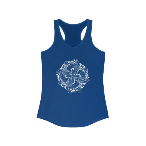 Color of Dragons lineart - Women's Ideal Racerback Tank - Image 5