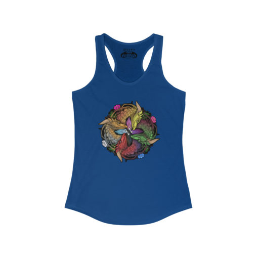 Color of Dragons - Progress Pride Women's Ideal Racerback Tank - Image 5