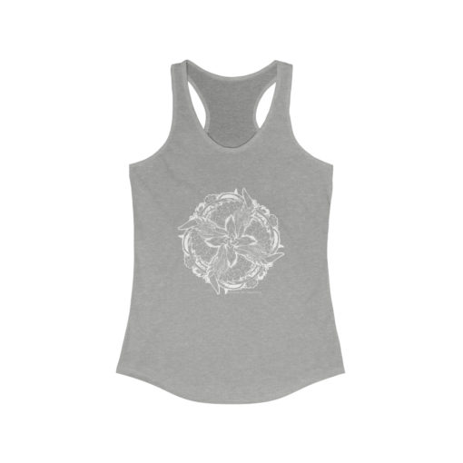 Color of Dragons lineart - Women's Ideal Racerback Tank - Image 3