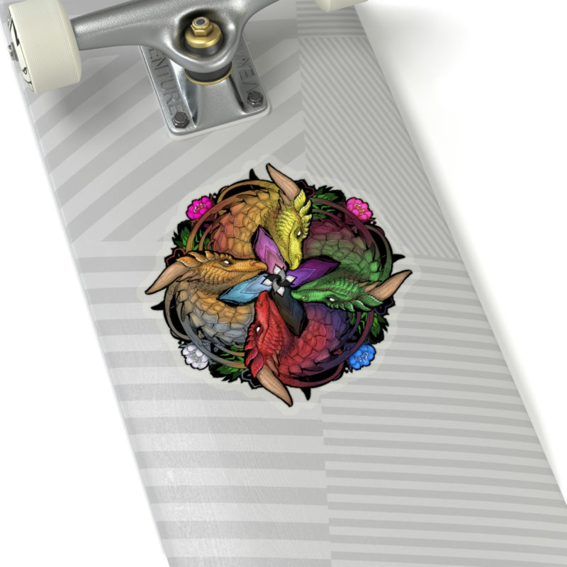 Color of Dragons Pride Kiss-Cut Stickers