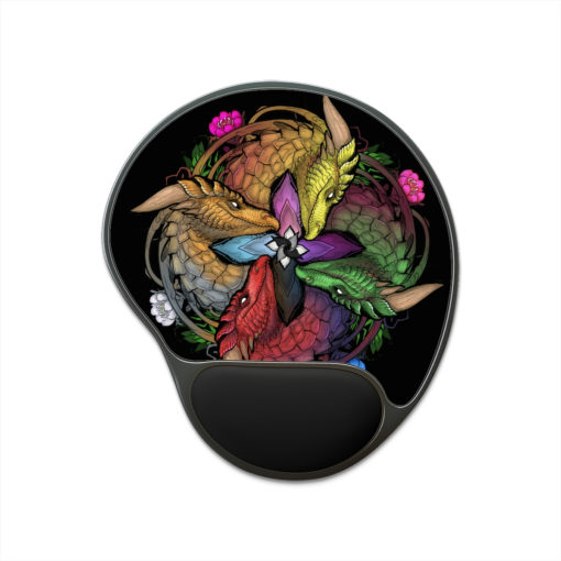 Color of Dragons - Pride Mouse Pad With Wrist Rest - Image 2