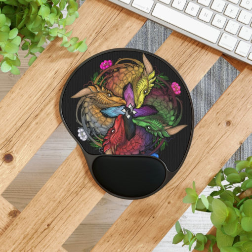 Color of Dragons - Pride Mouse Pad With Wrist Rest - Image 4
