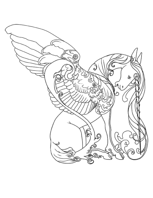Fantasy Creatures Coloring Pages PDF - Image 2