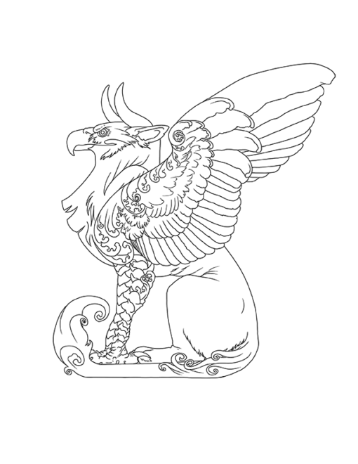 Fantasy Creatures Coloring Pages PDF - Image 4