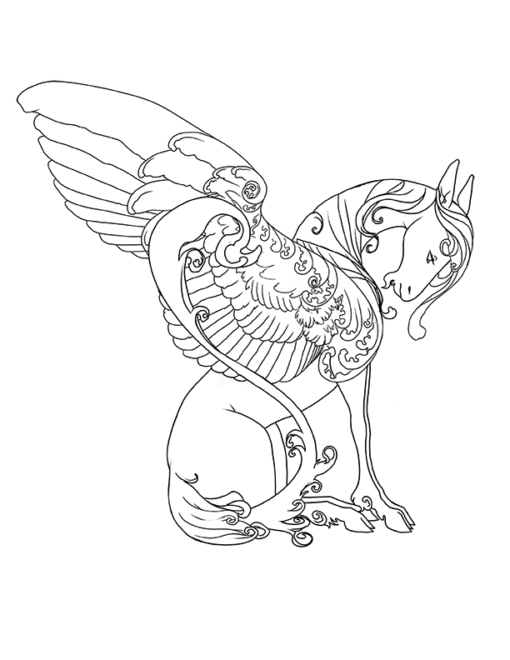 Fantasy Creatures Coloring Pages PDF - Image 5
