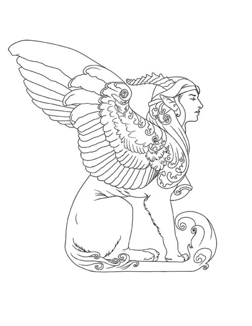 Fantasy Creatures Coloring Pages PDF - Image 7