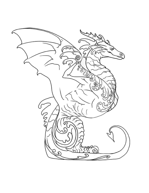 Fantasy Creatures Coloring Pages PDF - Image 9
