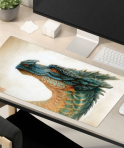 Blue Dragon Head Playmat