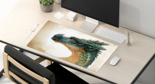 Blue Dragon Head Playmat