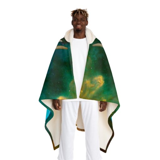 Hooded Sherpa Fleece Blanket - Image 3