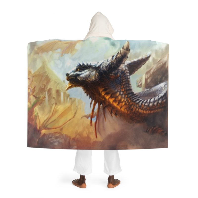 Hooded Sherpa Fleece Blanket