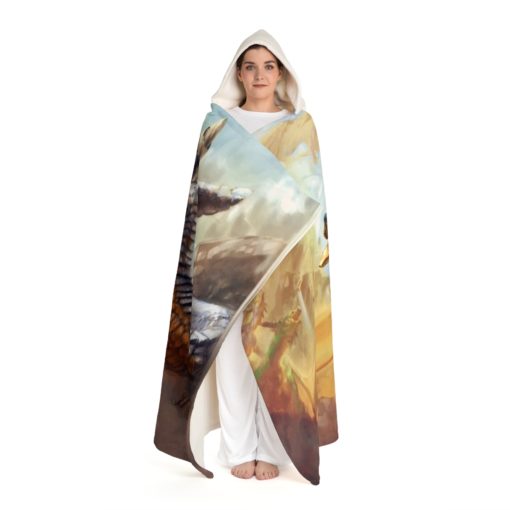 Hooded Sherpa Fleece Blanket - Image 2