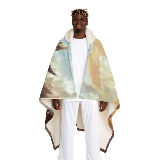 Hooded Sherpa Fleece Blanket - Image 3
