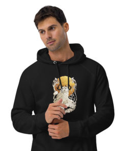 Nocturne Unisex eco raglan hoodie