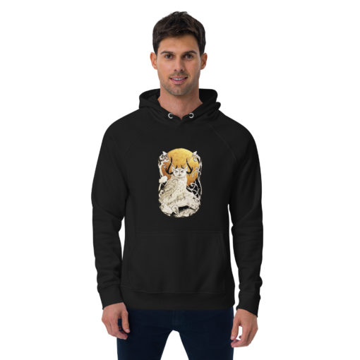 Nocturne Unisex eco raglan hoodie - Image 2