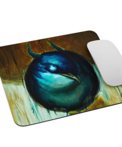 Little Blue Spirit Bird Mouse pad
