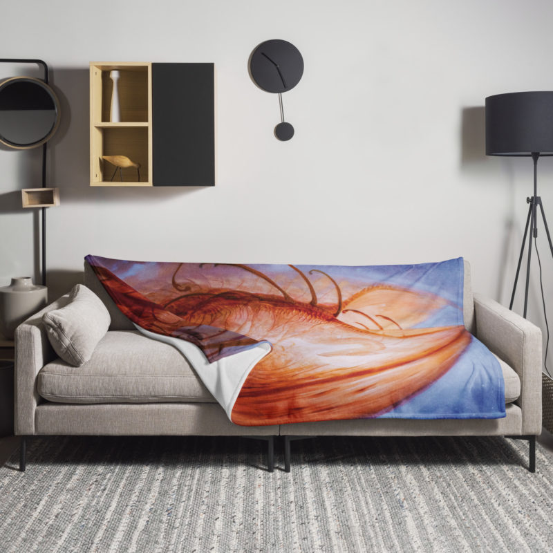 Daughter of the Cosmos Throw Blanket