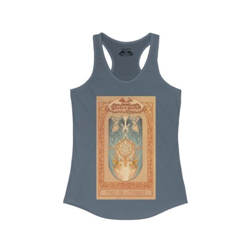 Tarot - Two of Swords -Women's Ideal Racerback Tank - Image 17