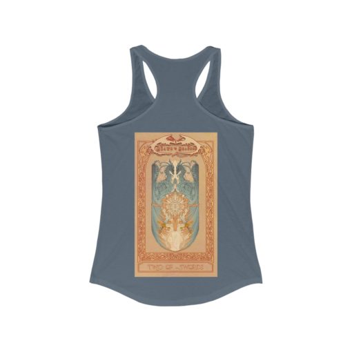 Tarot - Two of Swords -Women's Ideal Racerback Tank - Image 18