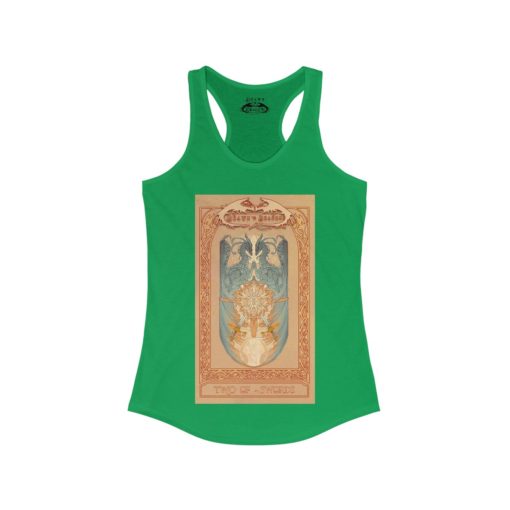 Tarot - Two of Swords -Women's Ideal Racerback Tank - Image 13