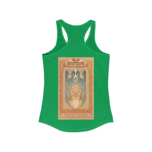 Tarot - Two of Swords -Women's Ideal Racerback Tank - Image 14
