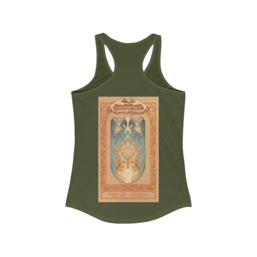 Tarot - Two of Swords -Women's Ideal Racerback Tank - Image 10