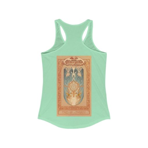 Tarot - Two of Swords -Women's Ideal Racerback Tank - Image 12