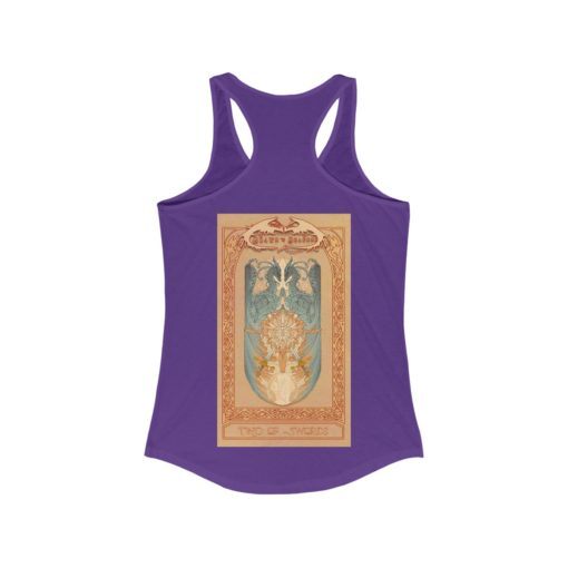 Tarot - Two of Swords -Women's Ideal Racerback Tank - Image 24
