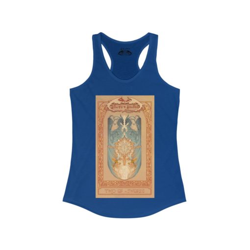 Tarot - Two of Swords -Women's Ideal Racerback Tank - Image 19