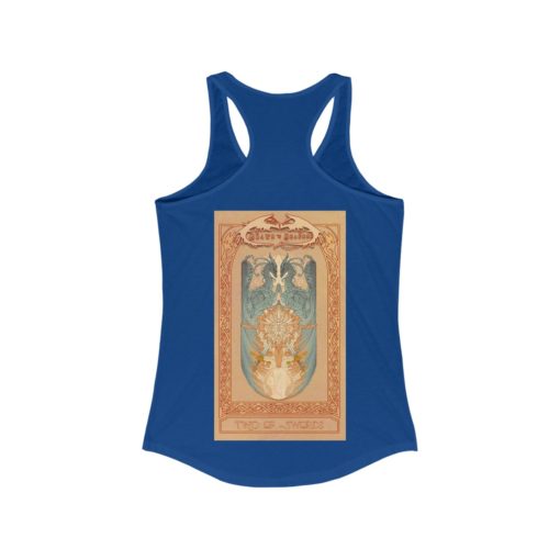 Tarot - Two of Swords -Women's Ideal Racerback Tank - Image 20