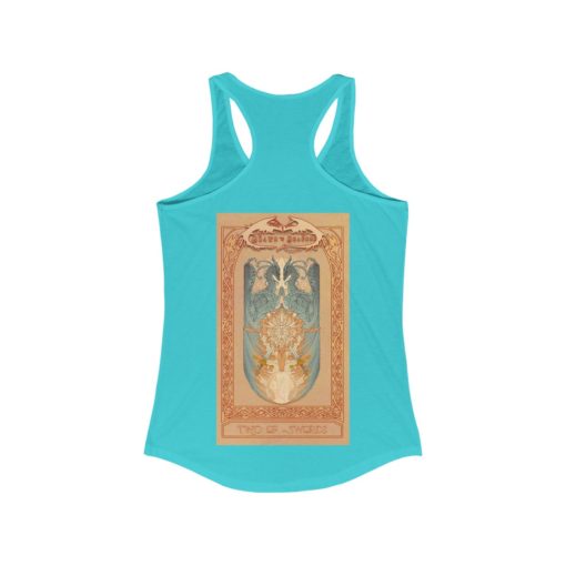 Tarot - Two of Swords -Women's Ideal Racerback Tank - Image 16