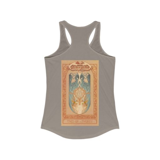Tarot - Two of Swords -Women's Ideal Racerback Tank - Image 8