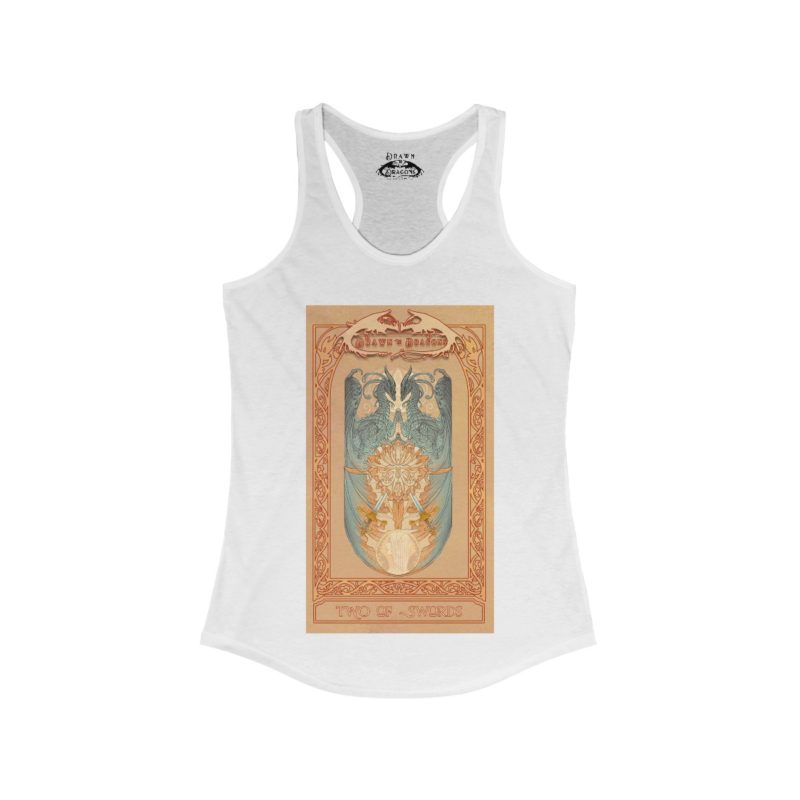 Tarot - Two of Swords -Women's Ideal Racerback Tank