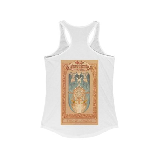 Tarot - Two of Swords -Women's Ideal Racerback Tank - Image 2
