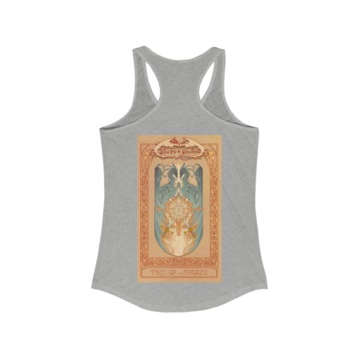 Tarot - Two of Swords -Women's Ideal Racerback Tank - Image 6