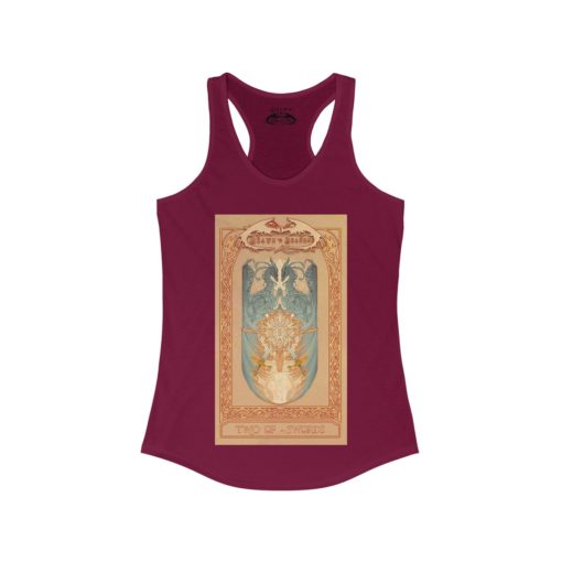 Tarot - Two of Swords -Women's Ideal Racerback Tank - Image 27
