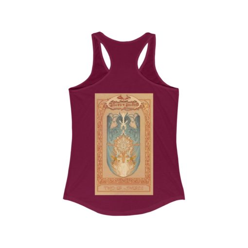Tarot - Two of Swords -Women's Ideal Racerback Tank - Image 28