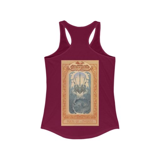 Tarot - Four of Swords Women's Ideal Racerback Tank - Image 2