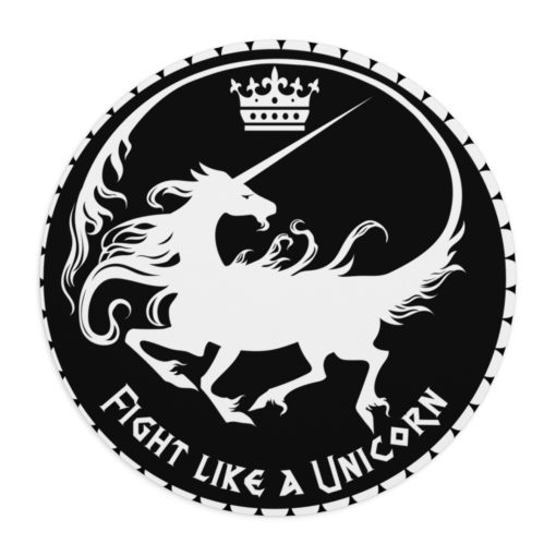 Fight like a Unicorn - Mouse Pad