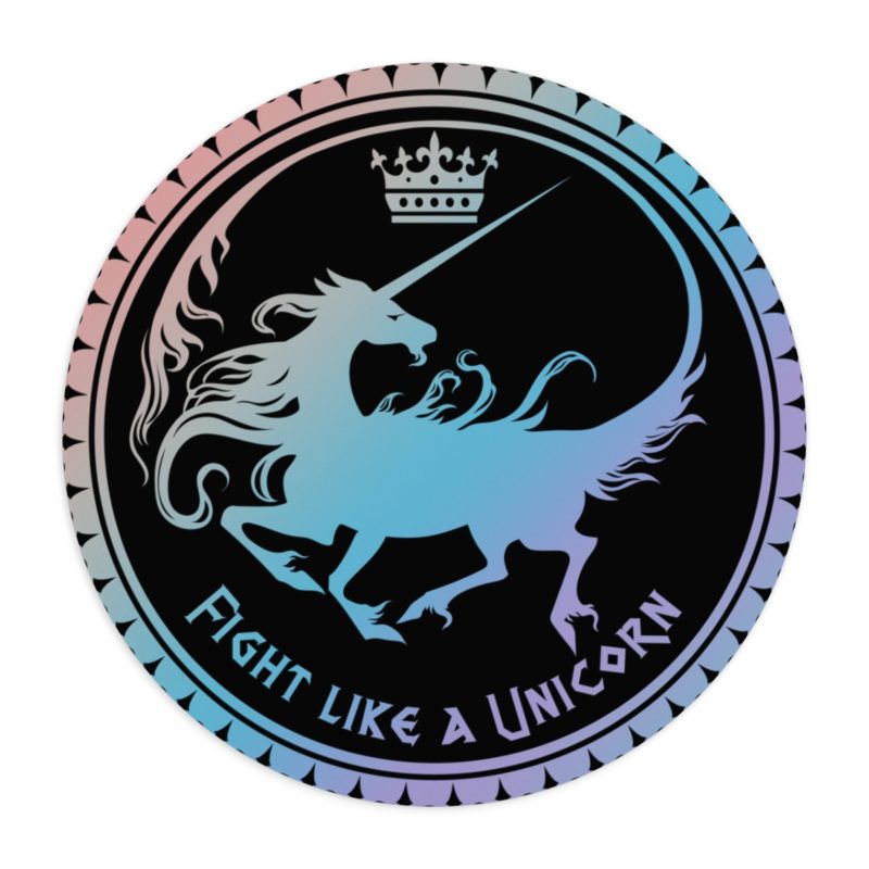Fight like a Unicorn - Pride - Mouse Pad