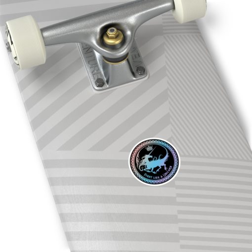 Pride - Fight like a Unicorn - Round Stickers, IndoorOutdoor - Image 3