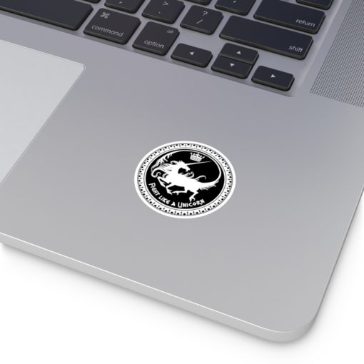Fight like a Unicorn - Round Stickers, IndoorOutdoor - Image 5